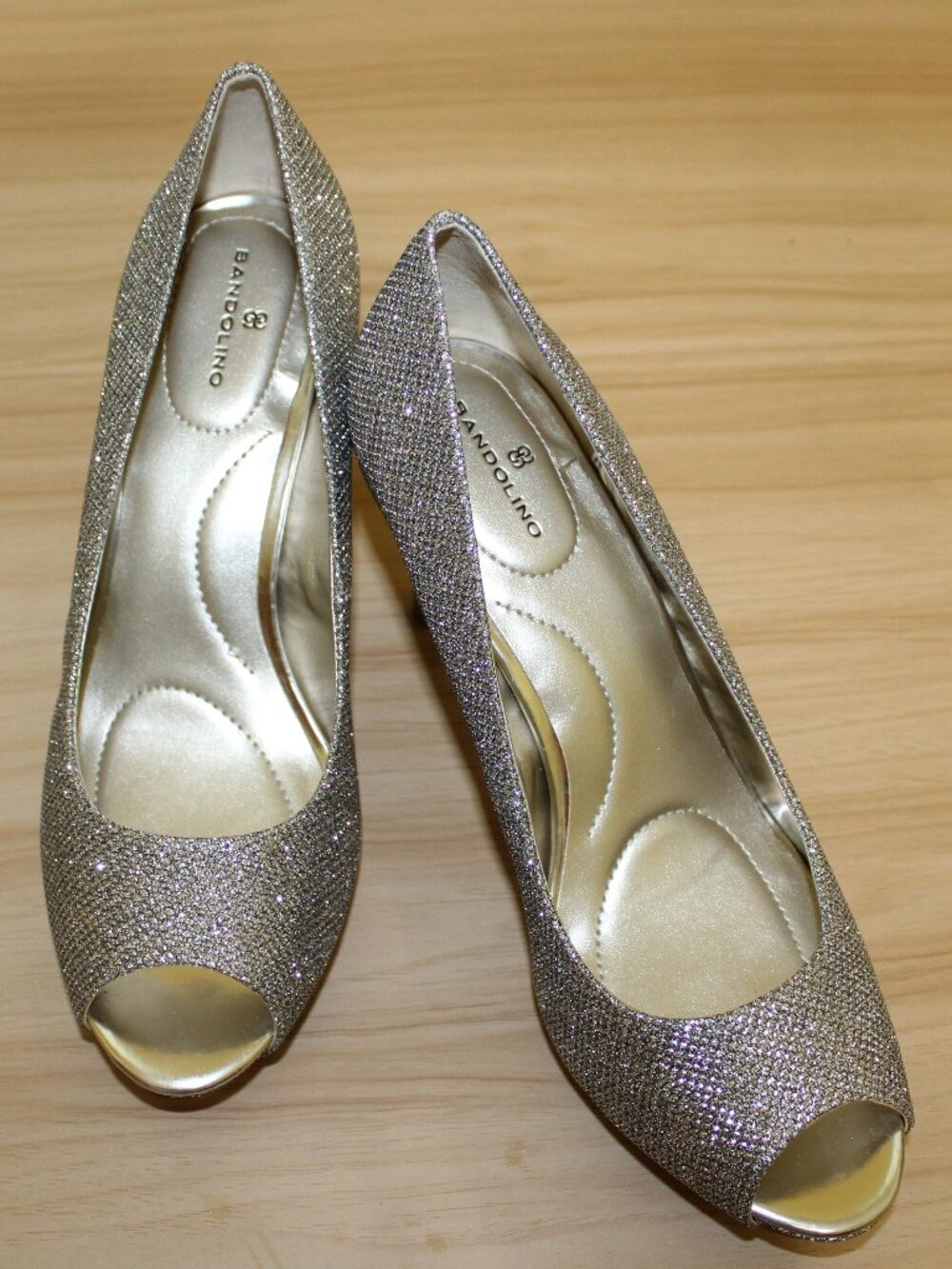 Ladies Bandolino Silver Shoes